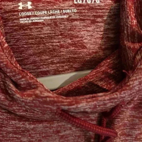 Under Armour Women’s Lightweight Hoodie. Large. Red. Preowned. - Picture 4 of 4